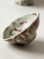 ISalt Original Summer Serenity Handgemaakte Rustieke Keramische Kleine Wabi-Sabi Stijl Vintage Creatieve Dessert- & Snackschaal
