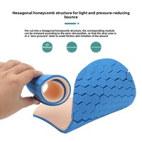 Semelles intérieures confortables en gel de silicone pour le sport, absorption des chocs, soin des pieds, inserts pour chaussures