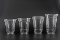 Gobelets Personnalisables Transparents en PET 12oz 16oz avec Couvercles, pour Emballage Alimentaire à Emporter ou Livrer, Jetables pour Parfait et Yaourt