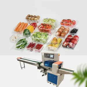 Máquina multifuncional de embalagem de lanches para alimentos, tipo travesseiro, saco único, embalagem horizontal, seladora e fornecedores