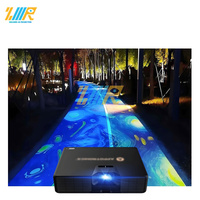 Plancher publicitaire extérieur Projection holographique sol hologramme 3d Projection interactive sol plage Projection