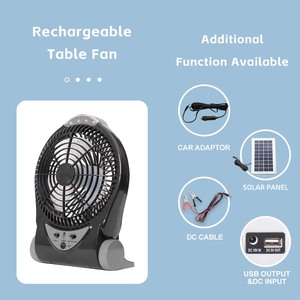 Thiết Kế Mới Phổ Biến Ac Dc Xách Tay Năng Lượng Mặt Trời Hộp Sạc Bàn Điện Người Hâm Mộ Với Ánh Sáng Led - Product Image 4