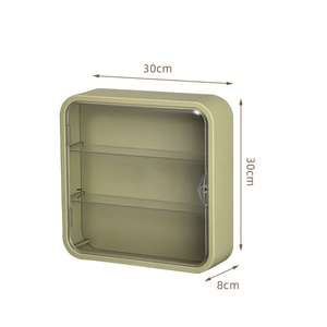 Étagère <span class=keywords><strong>de</strong></span> rangement murale transparente en plastique écologique, étanche, à trois niveaux, pour jouets et accessoires - Product Image 6