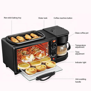 <span class=keywords><strong>Horno</strong></span> <span class=keywords><strong>Tostador</strong></span> Eléctrico Multifuncional <span class=keywords><strong>de</strong></span> Alta Calidad con Cafetera y Sartén para Uso en Hoteles, Acero Inoxidable, Eficiente Energéticamente - Product Image 5