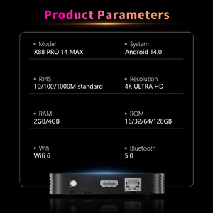 กล่องรับสัญญาณทีวีอัจฉริยะ X88 Pro 14 Max RK3528 ระบบ Android 14 รองรับ BT 5.0 ภาพคมชัดระดับ <span class=keywords><strong>4K</strong></span> HDR 10 แท้ ใหม่ล่าสุด รองรับการดูหนังที่บ้าน - Product Image 6