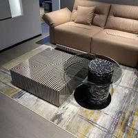 Tables basses GEDO uniques noir et blanc 2026 avec grand tiroir et ensemble de tables d'appoint rondes, mobilier de salon au design moderne