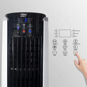 Summer Essential Commercial 45L Réservoir d'eau détachable DC24V Ventilateur évaporatif en nid d'abeille avec panneau de charge solaire - Product Image 4