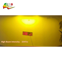 Projecteur LED tricolore 2,0 pouces, projecteur universel 12V, 3 projecteurs LED, phare LED 70W, lentille de projecteur LED