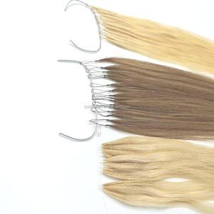 Vente en gros de nouvelles extensions de cheveux pointe plume attachées à la main invisible cheveux chinois vague naturelle sans tête pliante extensions de cheveux en plumes - Product Image 3