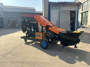 Bomba de Concreto Eléctrica Montada en Remolque, Control Remoto, Alcance Vertical de 20m, Alcance Horizontal de 60m, Productividad de 10M/H - Product Image 2