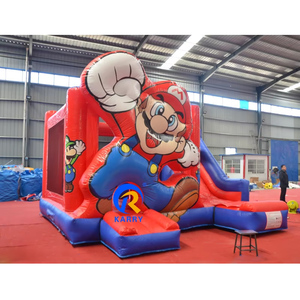Château Gonflable en Gros pour Enfants, Aire de Jeux Gonflable pour Enfants, Château de Dessin Animé avec Toboggan, Structures Gonflables pour Fêtes - Product Image 2