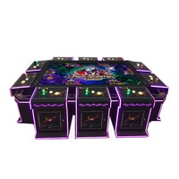Table de jeu Ocean King 3 Père Noël 10 joueurs 86 jeux de pêche avec structure métallique, version anglaise, alimentation 110/220V