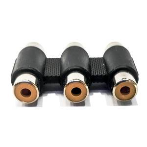 Cinch-Anschluss <span class=keywords><strong>Audio</strong></span> Video <span class=keywords><strong>3</strong></span>-<span class=keywords><strong>RCA</strong></span>-Adapter für Buchse zu Buchse - Product Image 1