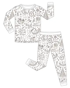 Christmas clock snowman pattern bamboo baby clothes newborn girl 2pcs set