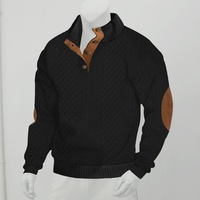 Nouveau pull décontracté à col montant et manches longues pour homme, en tricot jacquard, motif cœur, taille européenne, collection printemps/automne, pour le marché international