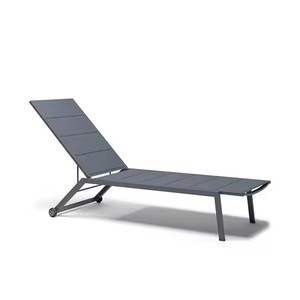 Chaise longue en aluminium de luxe moderne pour l'extérieur, mobilier pour hôtel, villa, parc et plage, utilisation en bord de piscine - Conception imperméable - Product Image 5