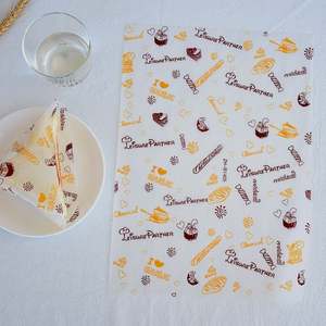 Papier alimentaire anti-graisse en gros, vente chaude, personnalisé, imprimé, pour sandwichs, emballage alimentaire et emballage de hamburgers - Product Image 3