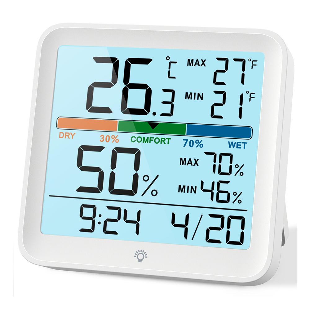 デジタル時計温度計湿度計LCDディスプレイ電子温度湿度計