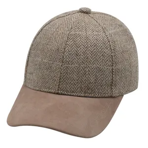 High Quality Classic Outdoor Sports Flat Baseball Caps Men Adjustable Fashion Wool Baseball Cap