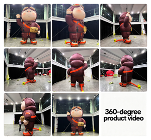 Modèle de garçon <span class=keywords><strong>gonflable</strong></span> publicitaire extérieur, mascotte <span class=keywords><strong>gonflable</strong></span> personnalisée en tissu Oxford, personnage <span class=keywords><strong>gonflable</strong></span> géant haut de gamme - Product Image 2