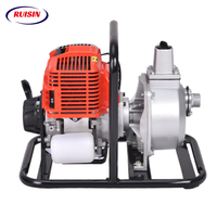 Pompe à eau à moteur essence 4 temps RUISIN RS139F 31cc avec structure à billes, moteur en cuivre, capacité 1020 L/min, 0,9 kW, aspiration 6m