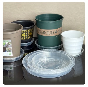 Soucoupe <span class=keywords><strong>de</strong></span> pot <span class=keywords><strong>de</strong></span> fleurs <span class=keywords><strong>de</strong></span> haute qualité, soucoupe ronde en plastique transparente - Product Image 3