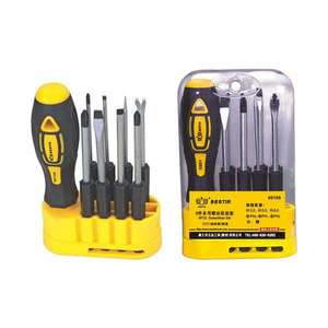 Top 9-Piece Multifunctional Steel <b>Precision</b> <b>Screwdriver</b> <b>Set</b> Hand Tool with Non-Slip Handle for Repair Use - Product Image 1