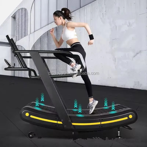 Tapis roulant incurvé silencieux d'écran HD de réglage de vitesse de la résistance magnétique non alimentée commerciale de forme physique de gymnase pour la <span class=keywords><strong>musculation</strong></span> de puissance - Product Image 5