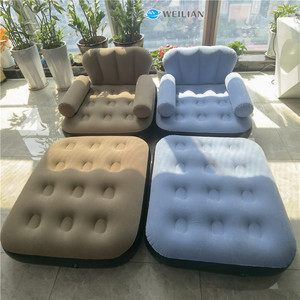 Weilian 2 trong 1 Inflatable sofa không khí Sofa giường với bơm điện Ghế bơm hơi di động ghế sofa sofafor đồ nội thất phòng khách - Product Image 6