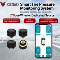Sensor TPMS BLE para Auto, Sin Programación, Monitor Externo, Compatible con Aplicaciones Android e iOS, Descarga, Anti-Robo, Impermeable