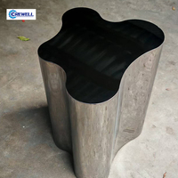 Ensemble de tables basses en acier inoxydable de haute performance, forme irrégulière, design moderne, durable, facile à nettoyer, pour usage intérieur