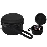 Étui rigide rond personnalisé en EVA pour enceinte Bluetooth, étui de transport et de rangement portable et protecteur