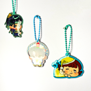 Venta al por mayor de bajo precio de encargo de alta calidad lindo acrílico transparente llaveros acrílico pinzas para el cabello - Product Image 6