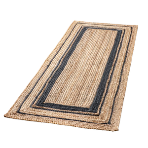 พรมปอกระเจาเนื้อออร์แกนิกธรรมชาติมีวัสดุที่เป็นมิตรกับสิ่งแวดล้อมเพื่อความมีสไตล์และความทนทานนอกจากนี้ยังมีการตกแต่งบ้าน - Product Image 1