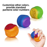 Balle sensorielle multi-textures en silicone pour soulager le stress, jouet détachable pour enfants et adultes, jouet tactile sensoriel