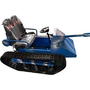 Veicolo Cingolato Elettrico Fuoristrada per Bambini Simile a un Go-Kart con Cingoli in Gomma Aggiornamento Antiribaltamento Nuove Condizioni Veicolo Utilitario da Spiaggia - Product Image 1