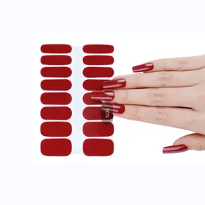 Adesivi per unghie in Gel Semi-polimerizzato a Led Uv a 16 dita a basso prezzo per salone di bellezza