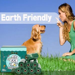 High Quality Biodegradable <b>Compostable</b> Dog Poop Waste Bag Bone Shaped Pet Accessory Bags - Product Image 5