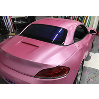 Film de protection pour voiture PET TPU Cast CPU auto-réparant, auto-cicatrisant, effet perle, métallisé satiné, rose, rouleau complet 1.52x16M/5x55FT, autocollants pour voiture