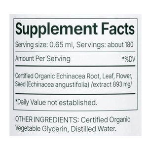 Supplément de gouttes liquides à base de plantes sans alcool d'échinacée avec absorption rapide soutenant les projets de marque et les chaînes d'approvisionnement d'usine - Product Image 2