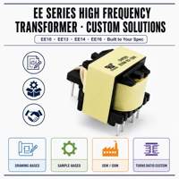 Transformateur ISO personnalisé EE16 EE19 haute fréquence Flyback 220V 12V monophasé 300W SMPS à noyau de ferrite toroïdal avec enroulement en cuivre