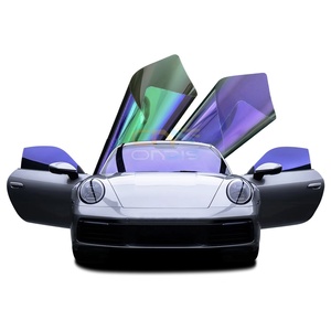 Premium Chamäleon-Farbwechsel Autofensterfolie UVR Blendschutz Wärmeabweisung Dekorative Tönungsfolie Farbwechselfolie 2mil 1,52x30m Rolle - Product Image 1