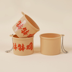 DIY handmade <b>pot</b>-boiled chicken bucket, miniature play toy, miniature <b>food</b> toy, miniature kitchen tableware ornament, <b>small</b> cup - Product Image 2