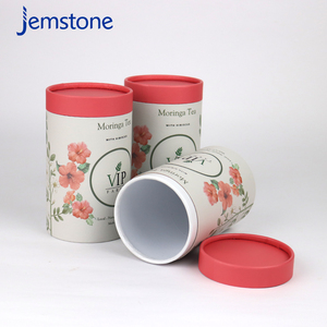 Boîte d'emballage cylindrique en carton kraft pour capsules de gel alimentaire à base de plantes, design personnalisé, recyclable, tube en papier pour poudre de protéines - Product Image 5