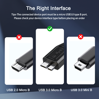 Câble Micro USB 3.0 de 1 m (3,3 pi) haute résistance, haute vitesse, USB 3.0 A vers Micro B avec gaine en PVC pour imprimante