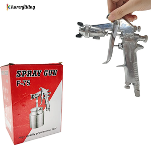 Pistola de Pintura Neumática por Gravedad F-75 de 1.5mm y 400ml, Herramienta de Aire de Alta Presión para Recubrimiento de Pintura, Económica para Bricolaje - Product Image 3