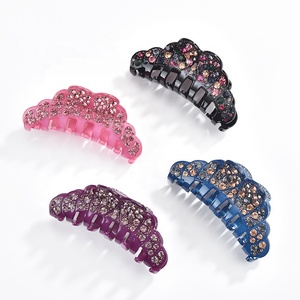 <span class=keywords><strong>Pince</strong></span> à <span class=keywords><strong>cheveux</strong></span> avec <span class=keywords><strong>strass</strong></span> pour femmes, accessoires pour <span class=keywords><strong>cheveux</strong></span>, en acrylique, haute qualité, tendance, pour mariage, 1 pièce - Product Image 1