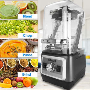 Blender à glace haute puissance 2000w pour appareils de cuisine, insonorisé, Nutri Blender, multifonctionnel, silencieux, pour smoothies - Product Image 4