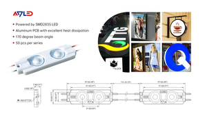 โมดูล LED ADLED 1W 12V คูลไวท์ 7000K IP20 สำหรับไฟส่องสว่างภายนอกอาคาร - Product Image 3