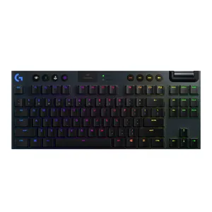 Siyah Logitech G913 TKL RGB Gamer oyun Mini su geçirmez klavyeler 60% klavye kablosuz mekanik klavyeler